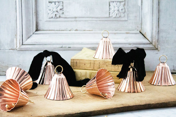 CMK Copper Bell Ornaments (Set of 4)