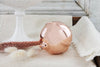 Vintage Inspired Copper Ball Ornaments (Set of 4 )