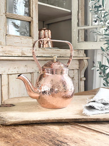  Vintage Inspired Copper Hand Hammered Teapot (Pre-Order)